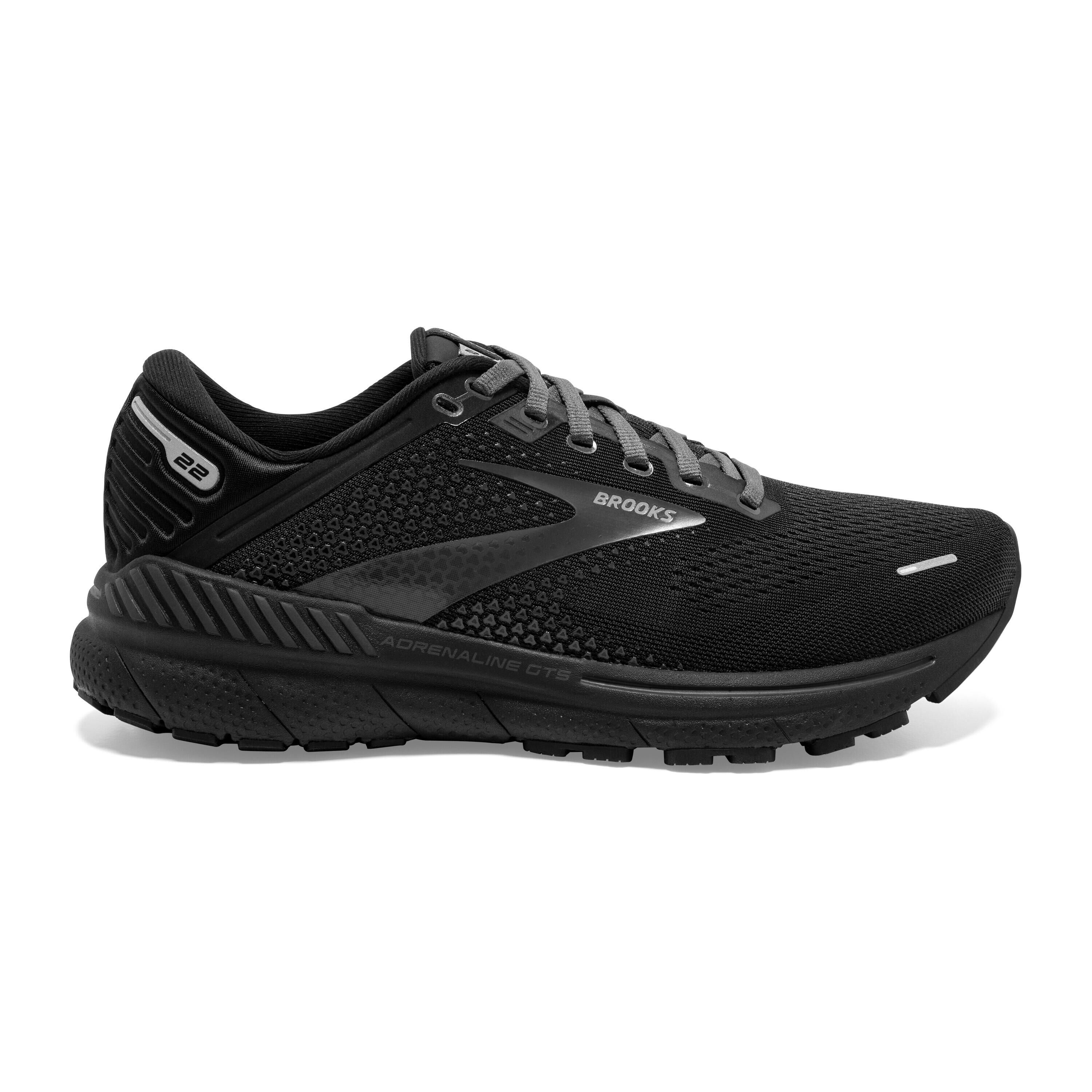 BROOKS Brooks Adrenaline GTS 22 Wide Fit D Womens Running Shoes Black