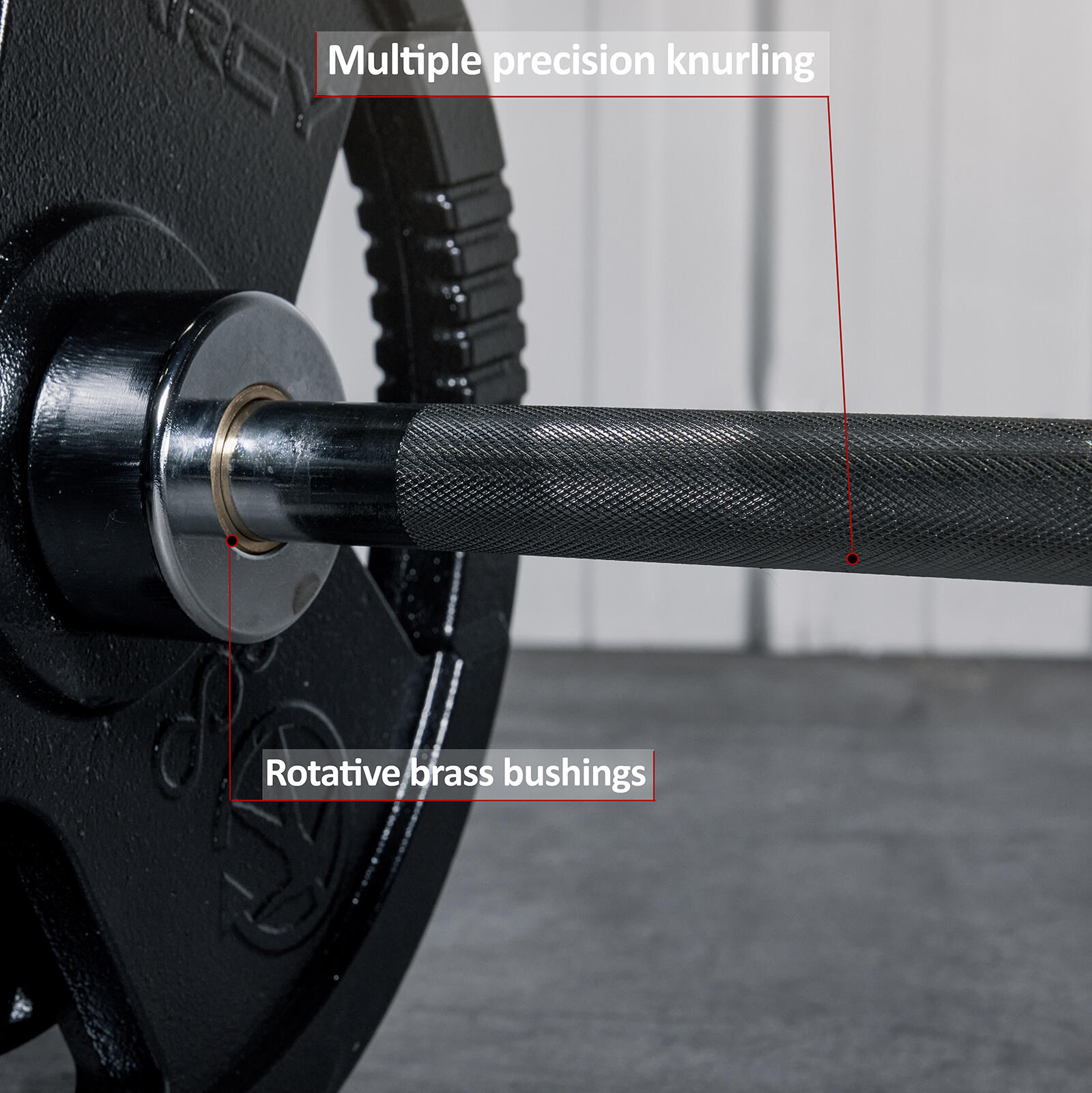MARCY 6FT OLYMPIC WEIGHT TRAINING BAR 4/5