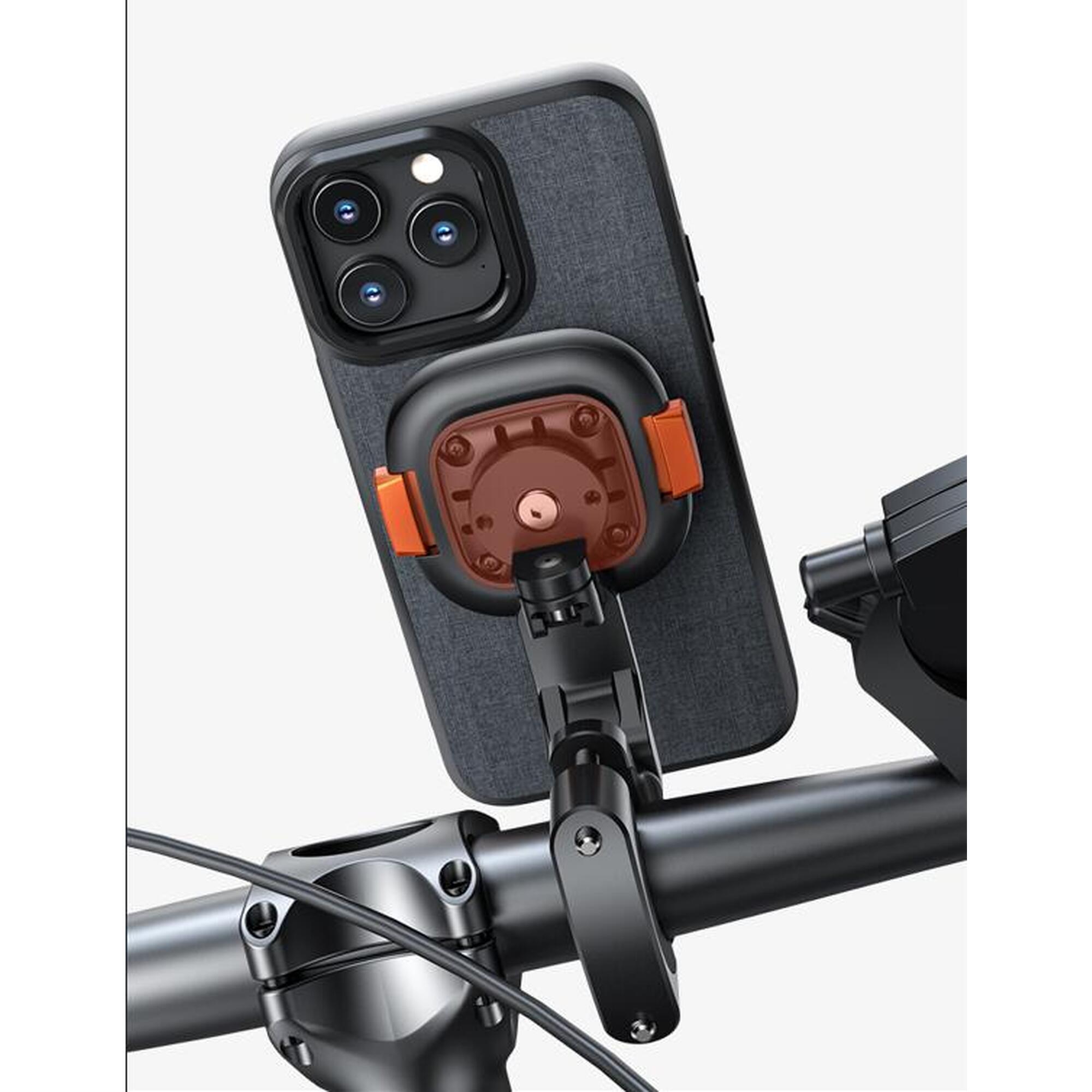 MAGSAFE Magnetic 2-in-1 Bike Phone Mount - Black
