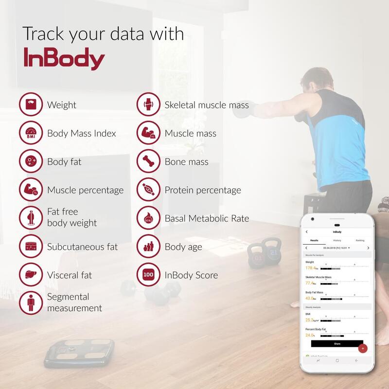 InBody Dial H20N | Balança inteligente | Medição de gordura e músculo | App