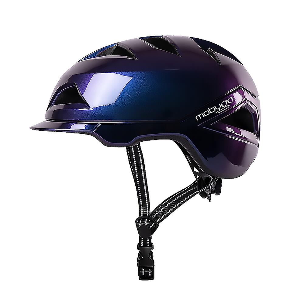 MOBYGO TS56 helmet, purple laser
