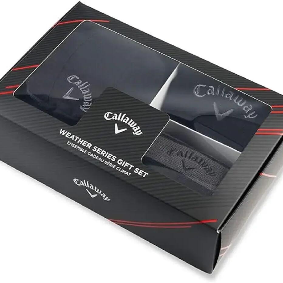 Callaway Golf Winter Pack Black: Hat / Mittens / Neck Warmer