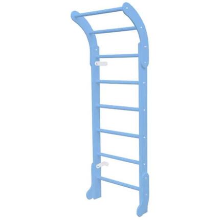 Kinder Gymnastik Sprossenwand Klettergerüst Mini Blau Holz Turngerät Bar