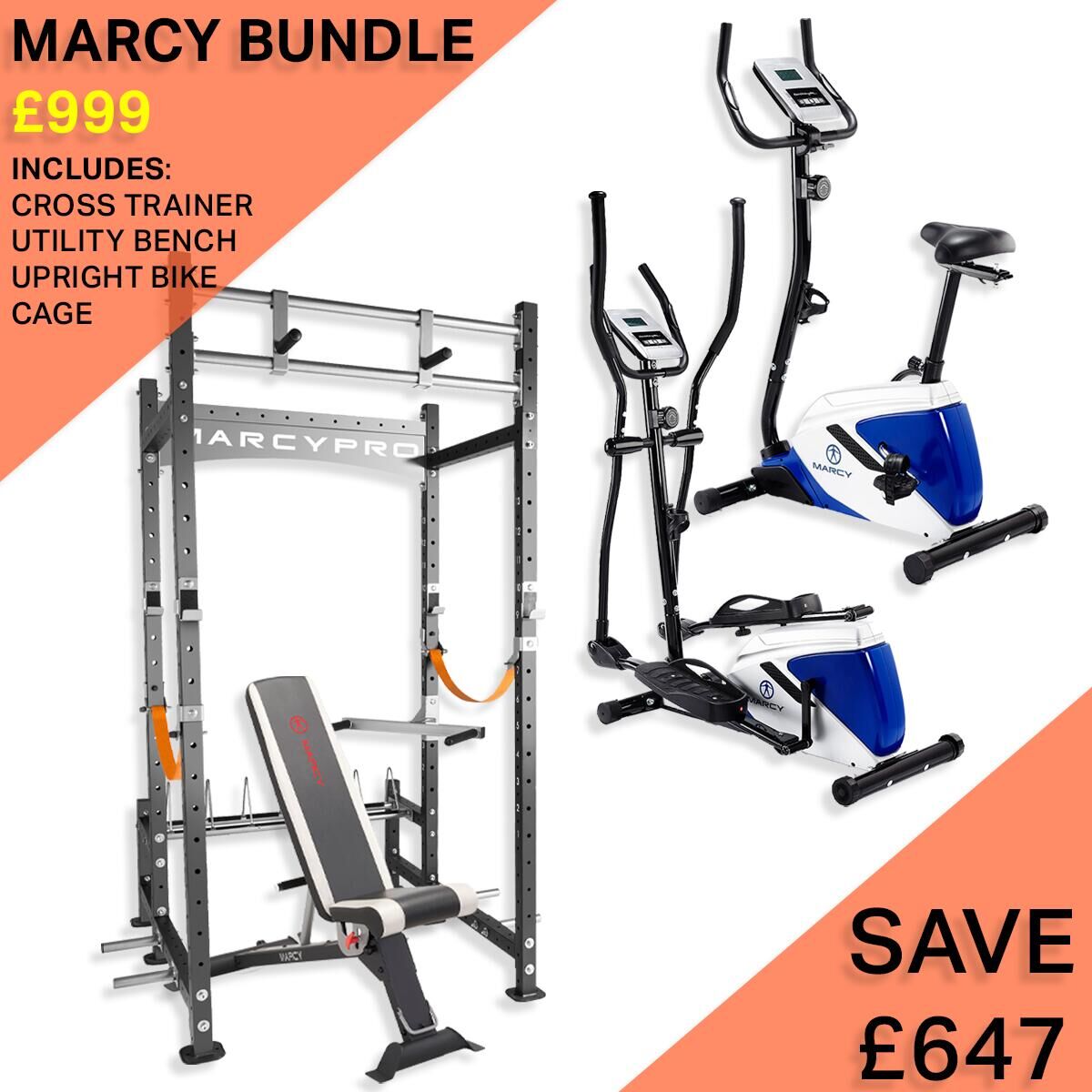 MARCY MARCY MEGA 4-IN-1 HOME GYM BUNDLE