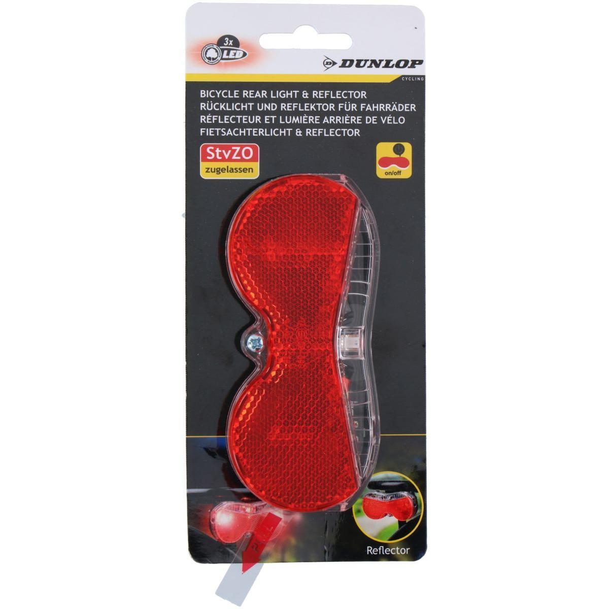 Lampka rowerowa tylna Dunlop 3 Led 6/6