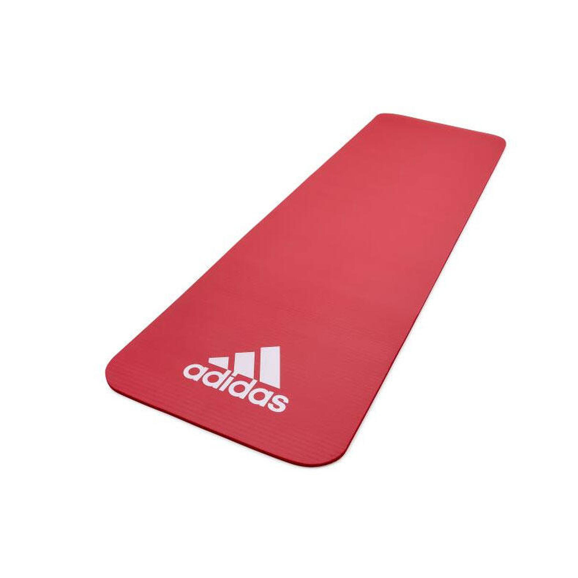 Tapete de fitness Adidas - 10mm - Vermelho