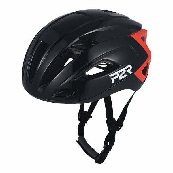 Casca Ciclism P2R RODEO, M/L (59-61cm), Negru-Rosu