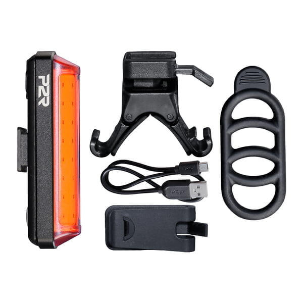 Stop spate bicicleta P2R SIRIO 40 (USB), Negru