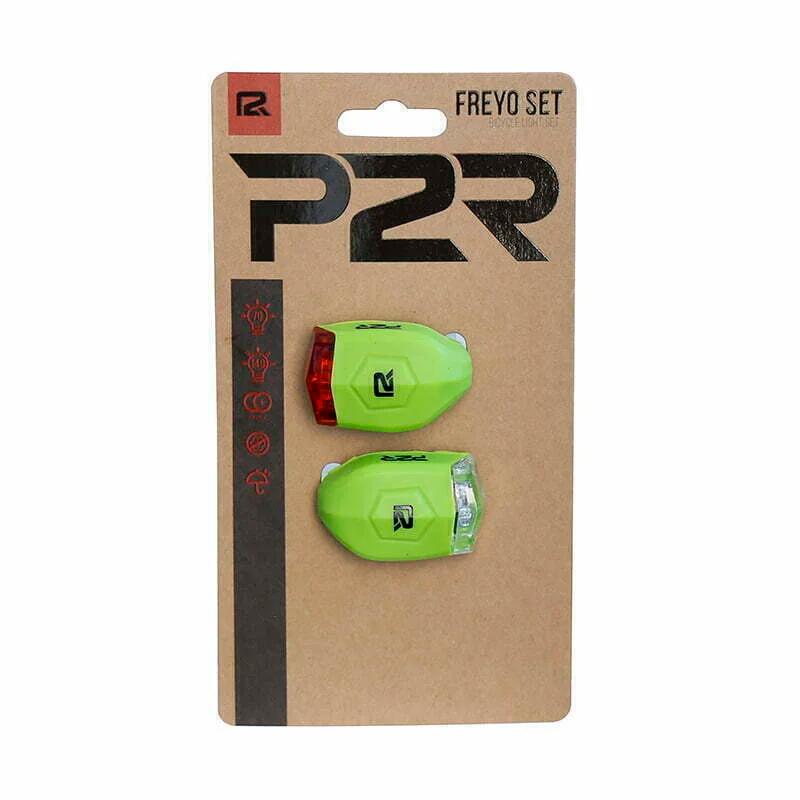 Zestaw lampek rowerowych LED P2R Freyo
