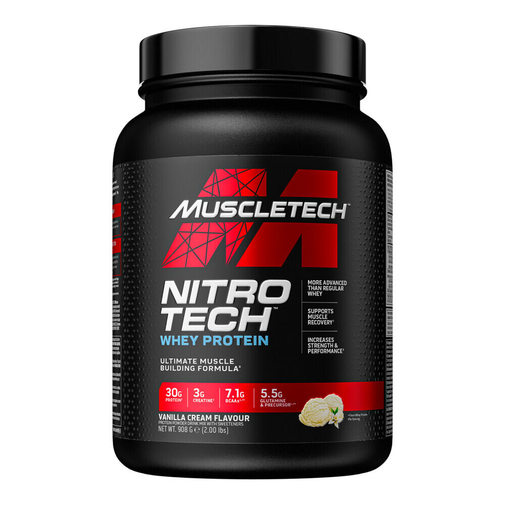 MUSCLETECH Nitro Tech Whey Protein - 908g Muscletech alla vaniglia