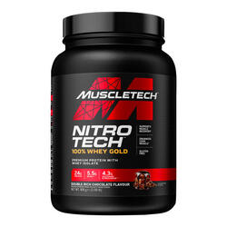 Nitro Tech Whey Gold - 908g Doble Chocolate de Muscletech