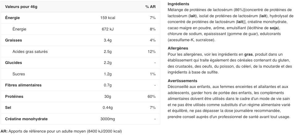 Whey isolate - Nitro-Tech - Chocolat au Lait 2/6