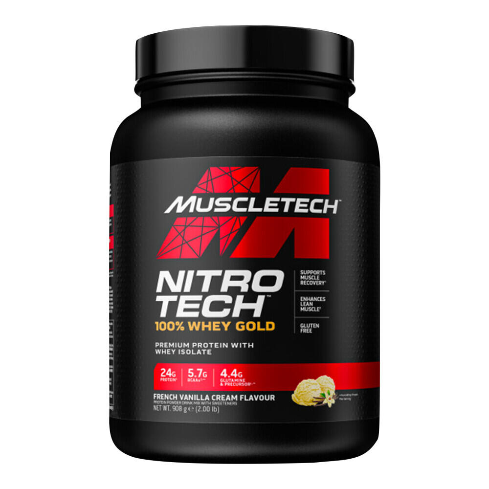MUSCLETECH Muscletech Nitro Tech 100% Whey Gold (2lbs) French Vanilla Crème - Proteine