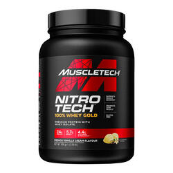 Nitro Tech Whey Gold - 908g Vainilla Francesa de Muscletech