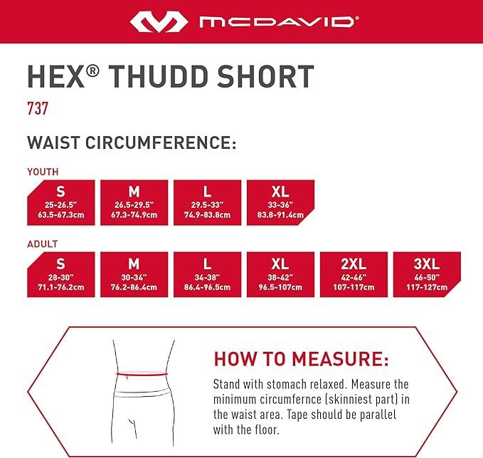 Shorts McDavid HexTM « Wrap-Around » White 5/5