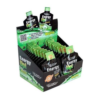 Weider victory endurance energy up gel + caffeine (24x40g) mojito