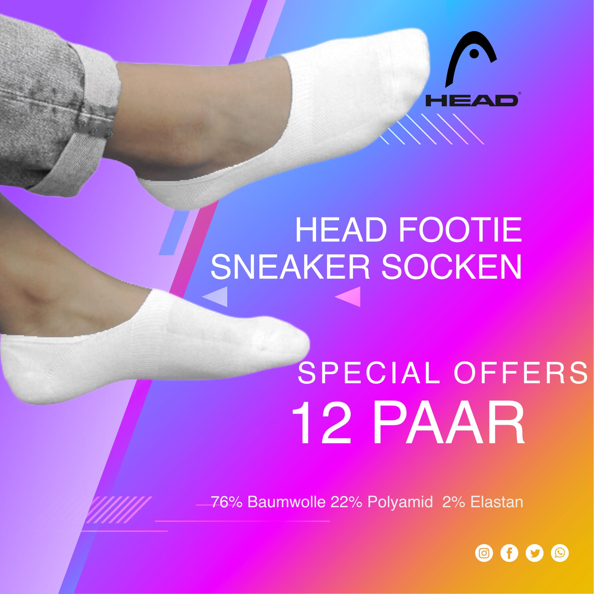 Meias Head modelo 771001001-300 para unissex 3/4
