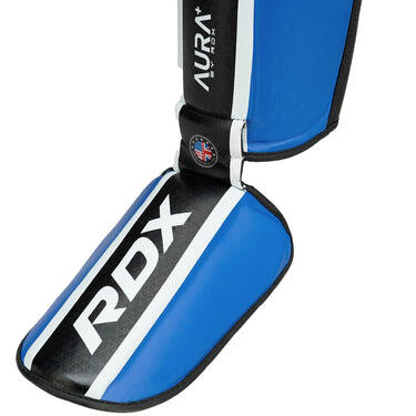 Schienbeinschoner RDX Aura Plus T17 – Blau/Schwarz – L+ 4/7