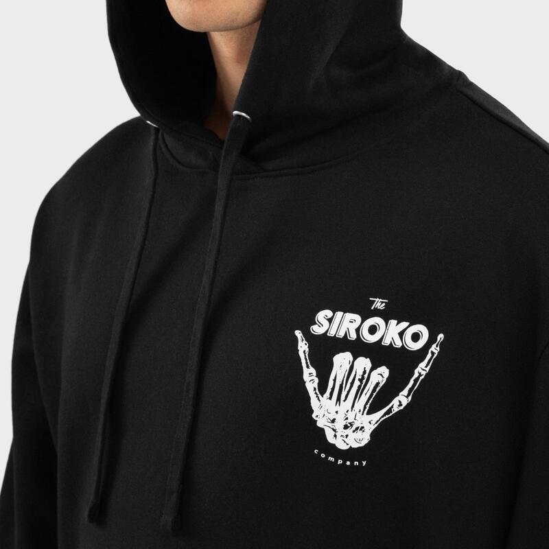 Heren Lifestyle hoodie voor Vibes SIROKO Zwart