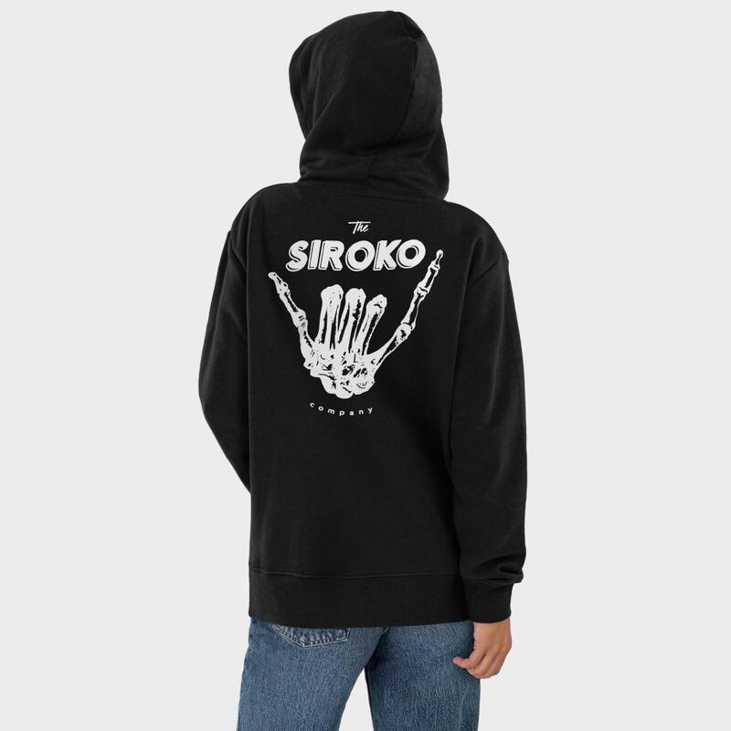 Sudadera con capucha mujer lifestyle Vibes-W SIROKO Negro