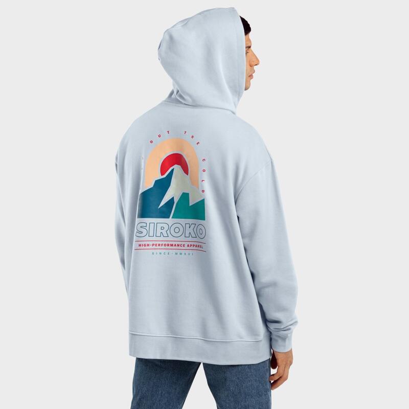 Heren Lifestyle hoodie voor Rise SIROKO Blauw