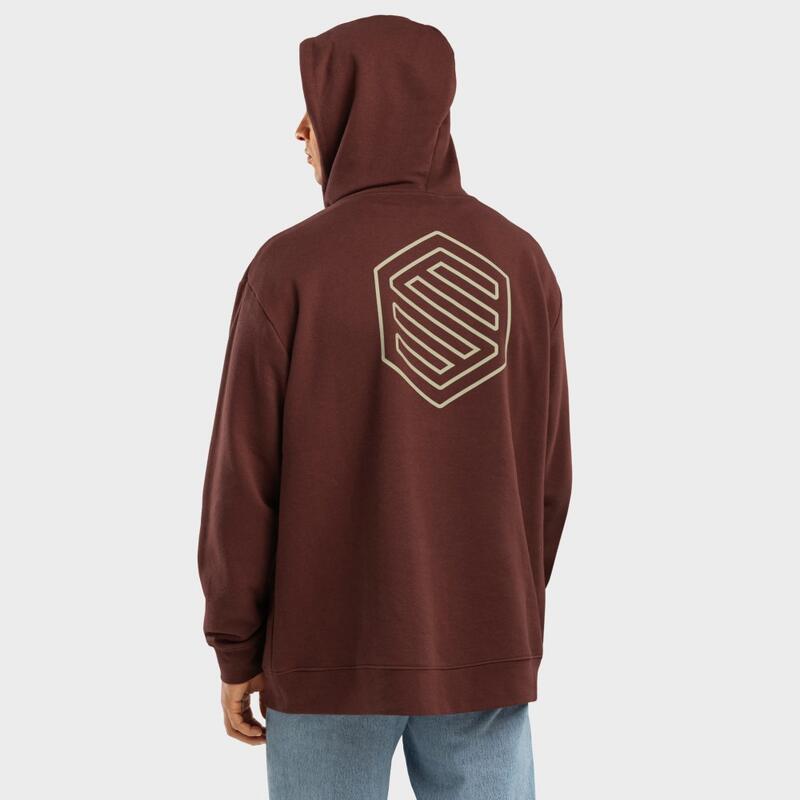 Sudadera con capucha hombre lifestyle React SIROKO Marrón