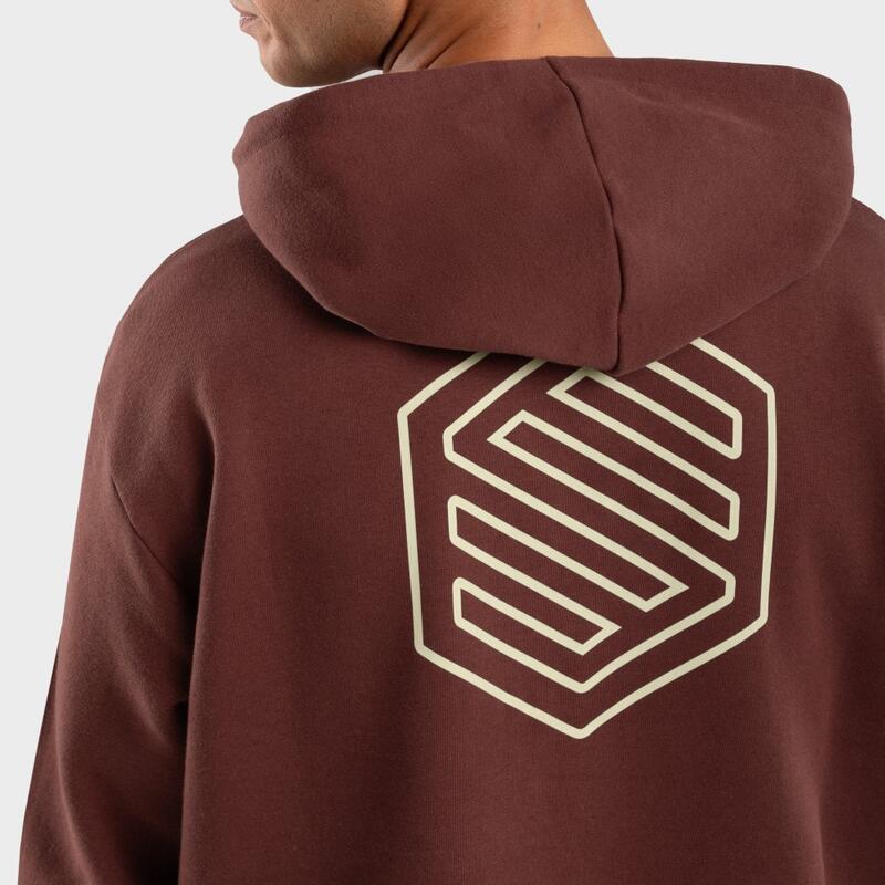 Sudadera con capucha hombre lifestyle React SIROKO Marrón