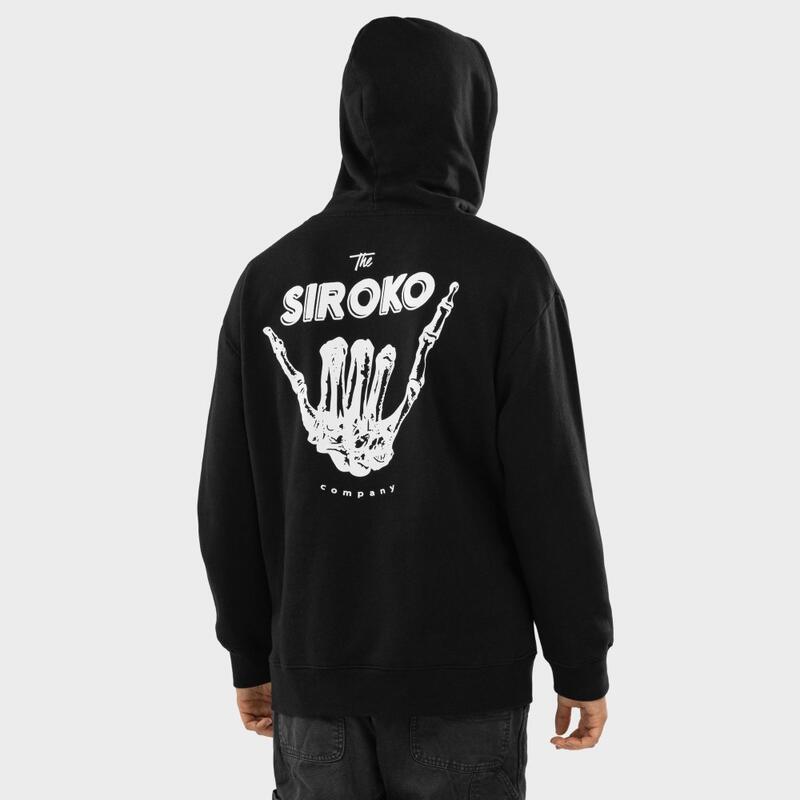 Heren Lifestyle hoodie voor Vibes SIROKO Zwart