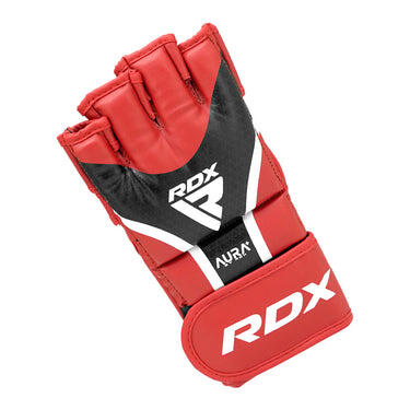 RDX Grappling Gloves Aura Plus T-17 Red/Black-S 5/6