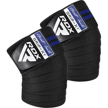 Fase Genunchi Rdx KR11 Gym, Negru/Albastru inchis, uni
