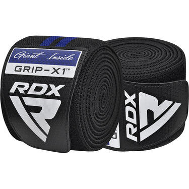 Fase Genunchi Rdx KR11 Gym, Negru/Albastru inchis, uni