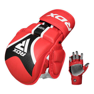 Mănuși grappling RDX Shooter Aura Plus T-17 Roșu XL