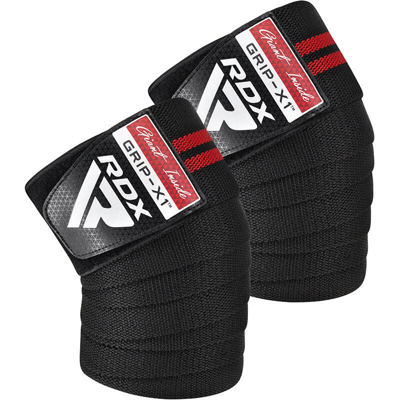 Gym Knee Wrap K11 Black/Red 1/6