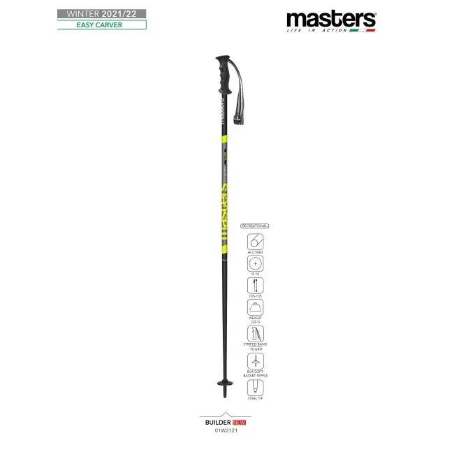 MASTERS Builder síbot, fekete/sárga, Unisex 3/4