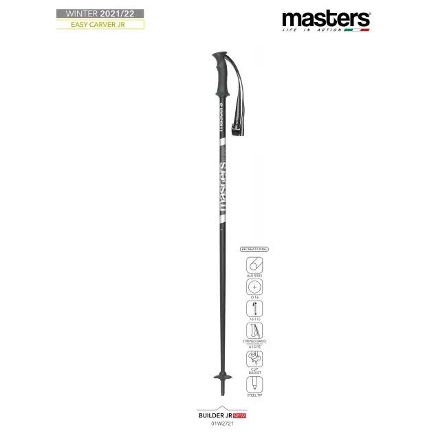 Bete Ski MASTERS Builder Junior, Negru/Alb, Copii 3/4