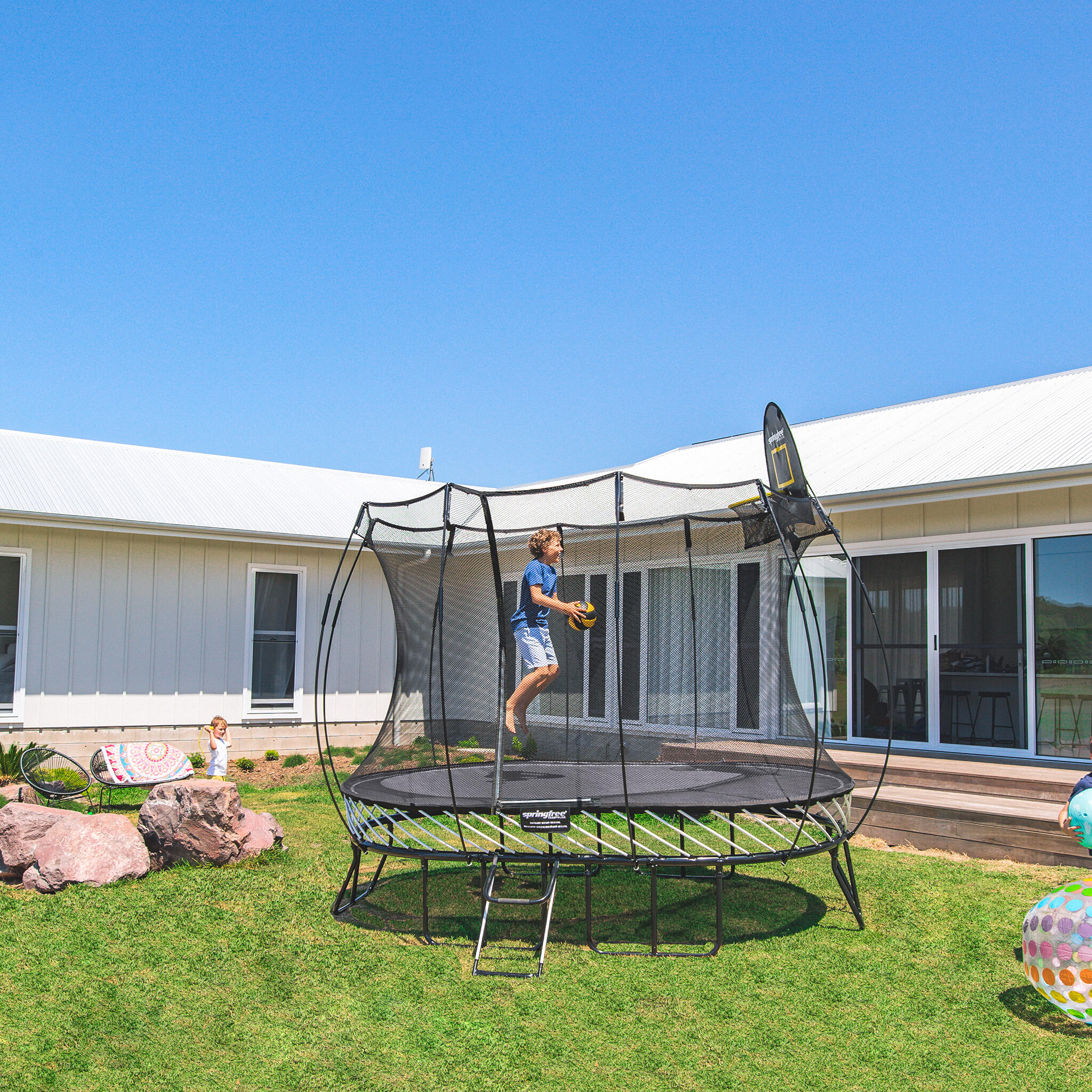 Springfree Trampoline O77 Moyen Ovale 3/7