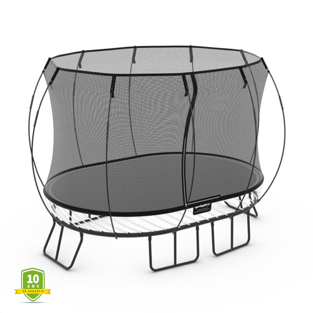 Springfree Trampoline - Springfree Trampoline O77 Moyen Ovale - Trampoline - Noir - Taille Unique - Decathlon
