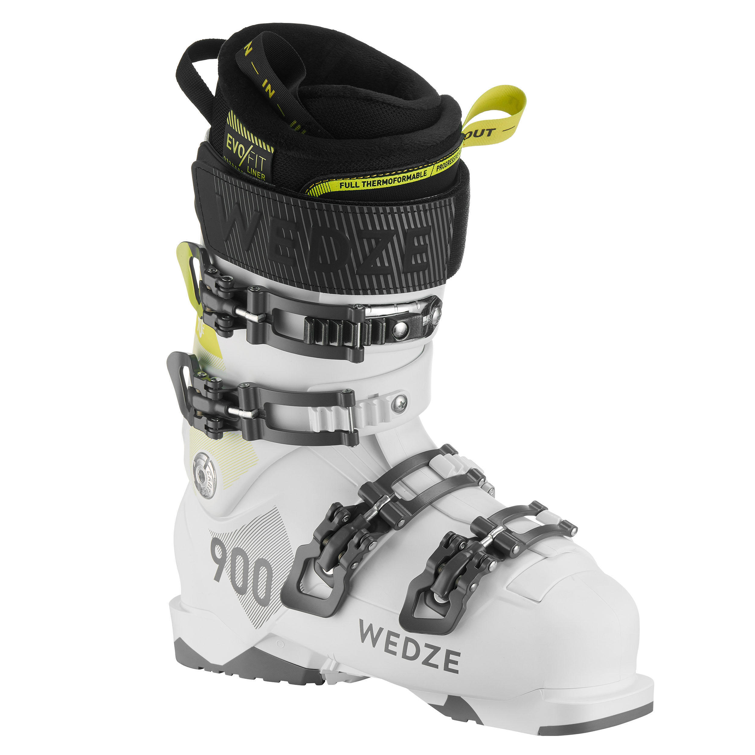 WEDZE Refurbished Downhill Ski Boots fit 900 White - C Grade