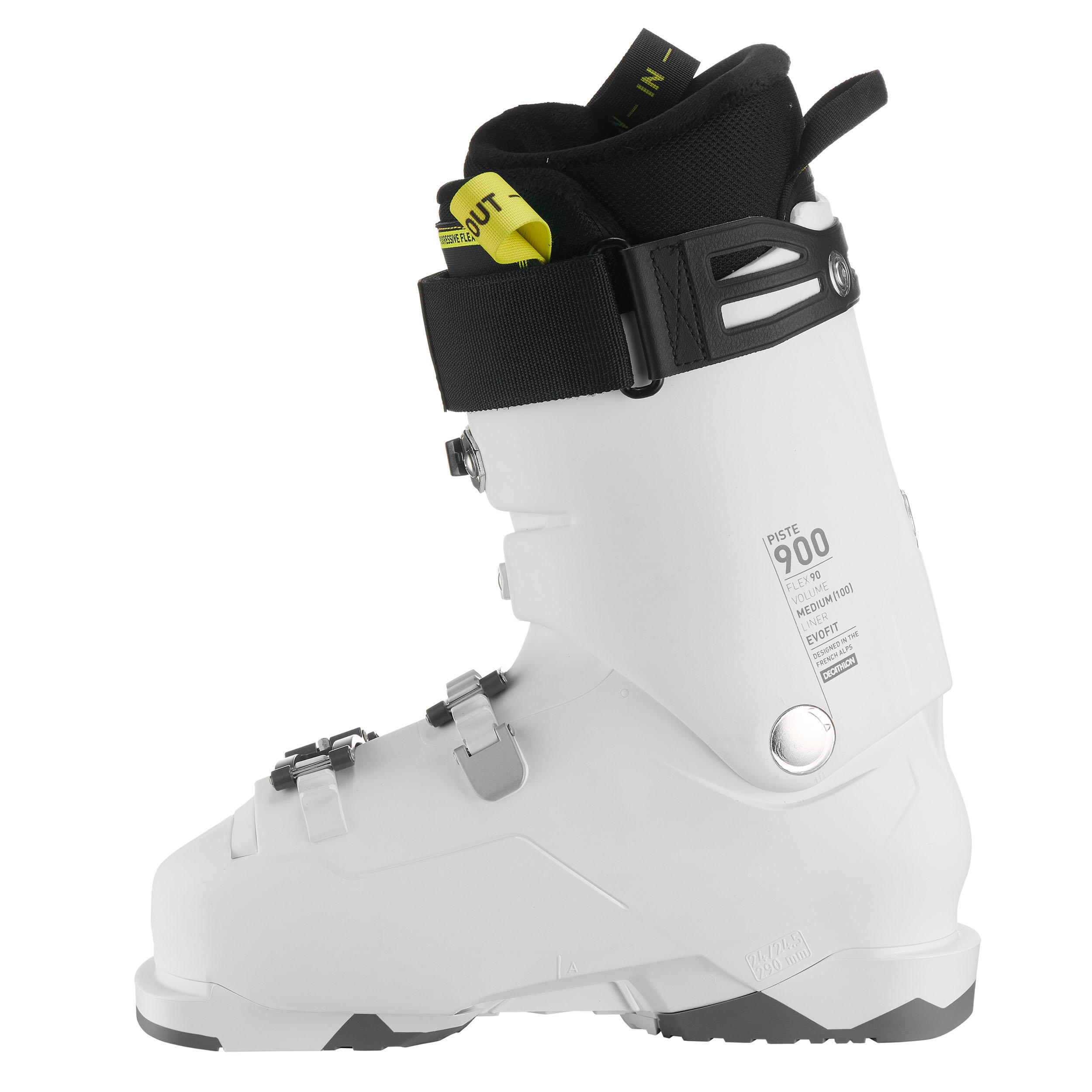 Refurbished Downhill Ski Boots FIT 900 White - B Grade 5/7