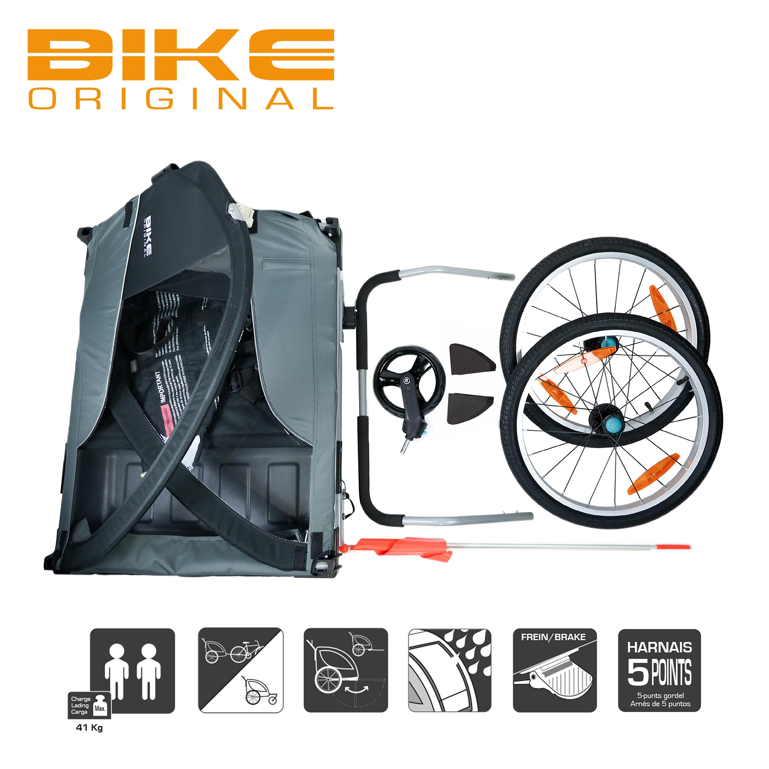 Remorque enfant convertible poussette Bike Original 5/7