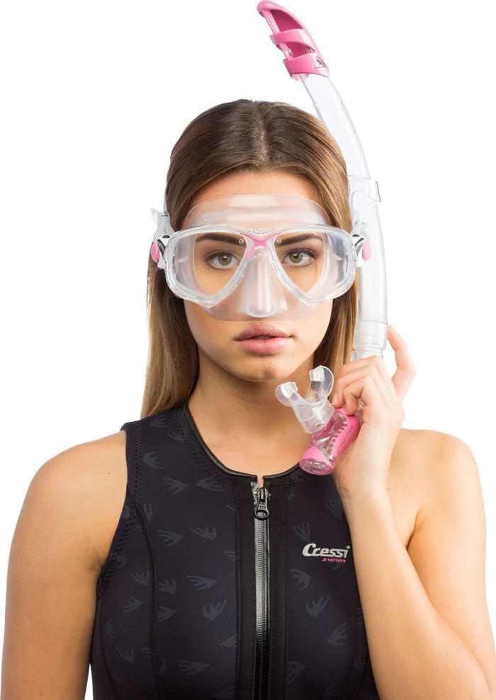 CRESSI Combo Set Marea Vip Trasparente/Blu, Taglia Unica, Unisex 4/7