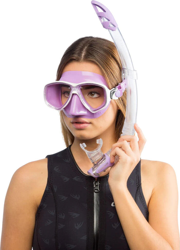 CRESSI Combo Set Marea Vip Trasparente/Blu, Taglia Unica, Unisex 3/7