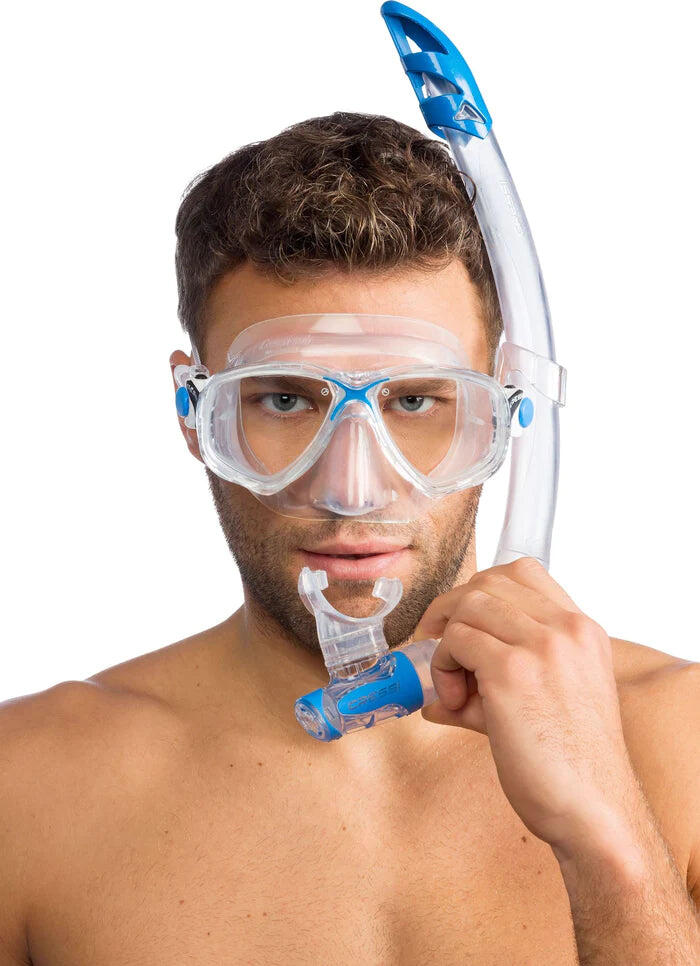 CRESSI Combo Set Marea Vip Trasparente/Blu, Taglia Unica, Unisex 7/7