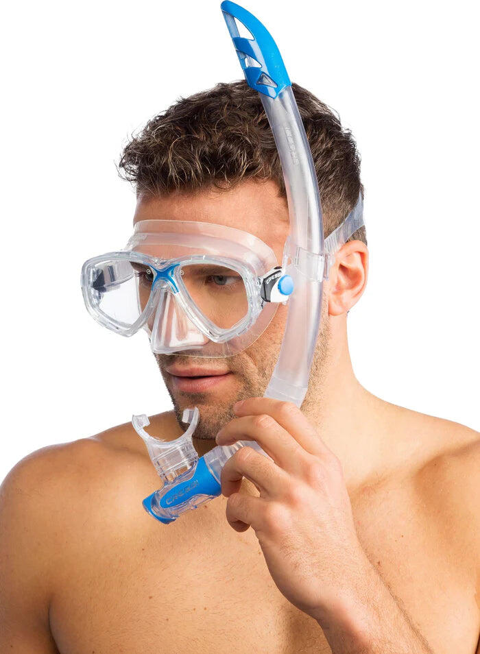 CRESSI Combo Set Marea Vip Trasparente/Blu, Taglia Unica, Unisex 6/7