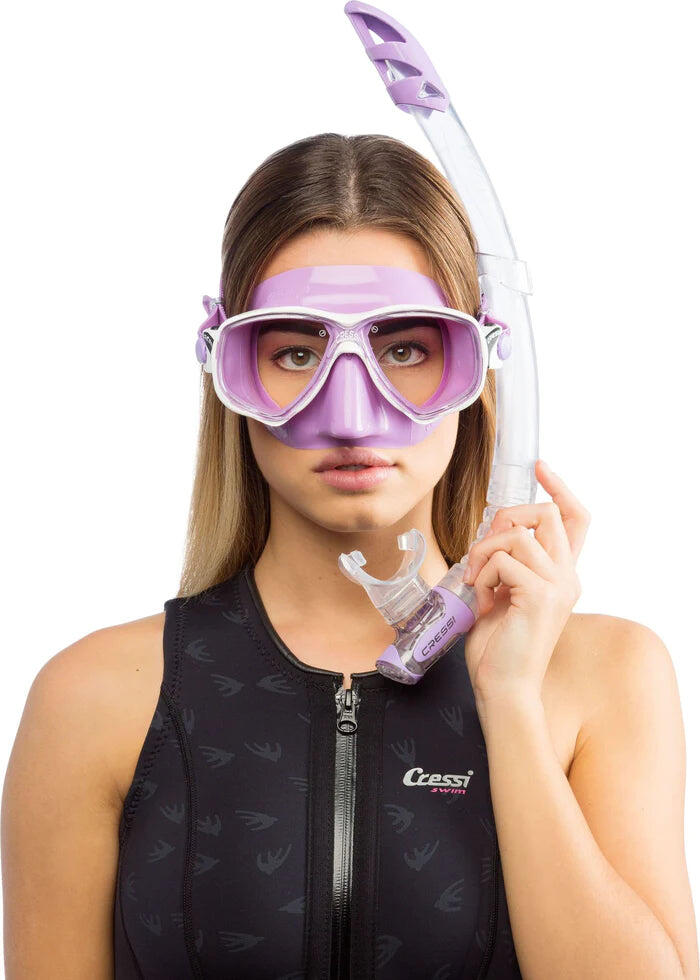 CRESSI Combo Set Marea Vip Trasparente/Blu, Taglia Unica, Unisex 2/7