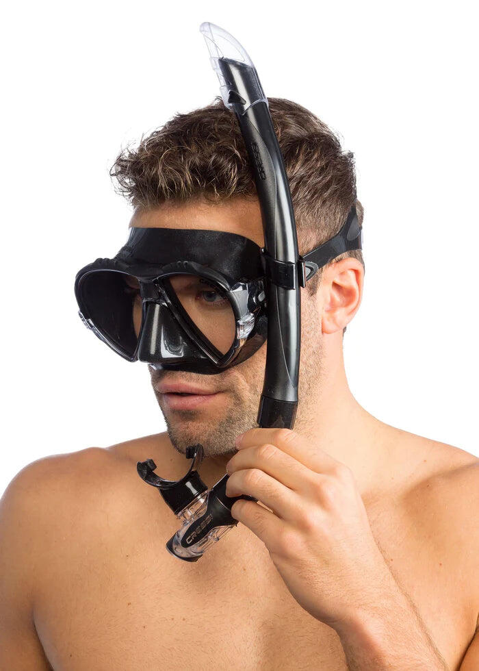 CRESSI Combo Set Matrix & Gamma Nero/Nero, Taglia Unica, Unisex 3/6
