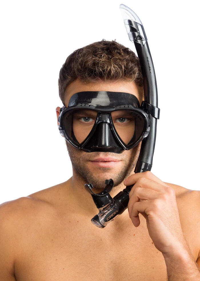 CRESSI Combo Set Matrix & Gamma Nero/Nero, Taglia Unica, Unisex 6/6