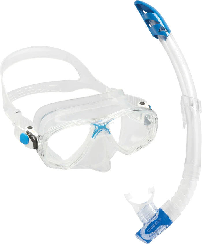 CRESSI Combo Set Marea Vip Trasparente/Blu, Taglia Unica, Unisex 1/7