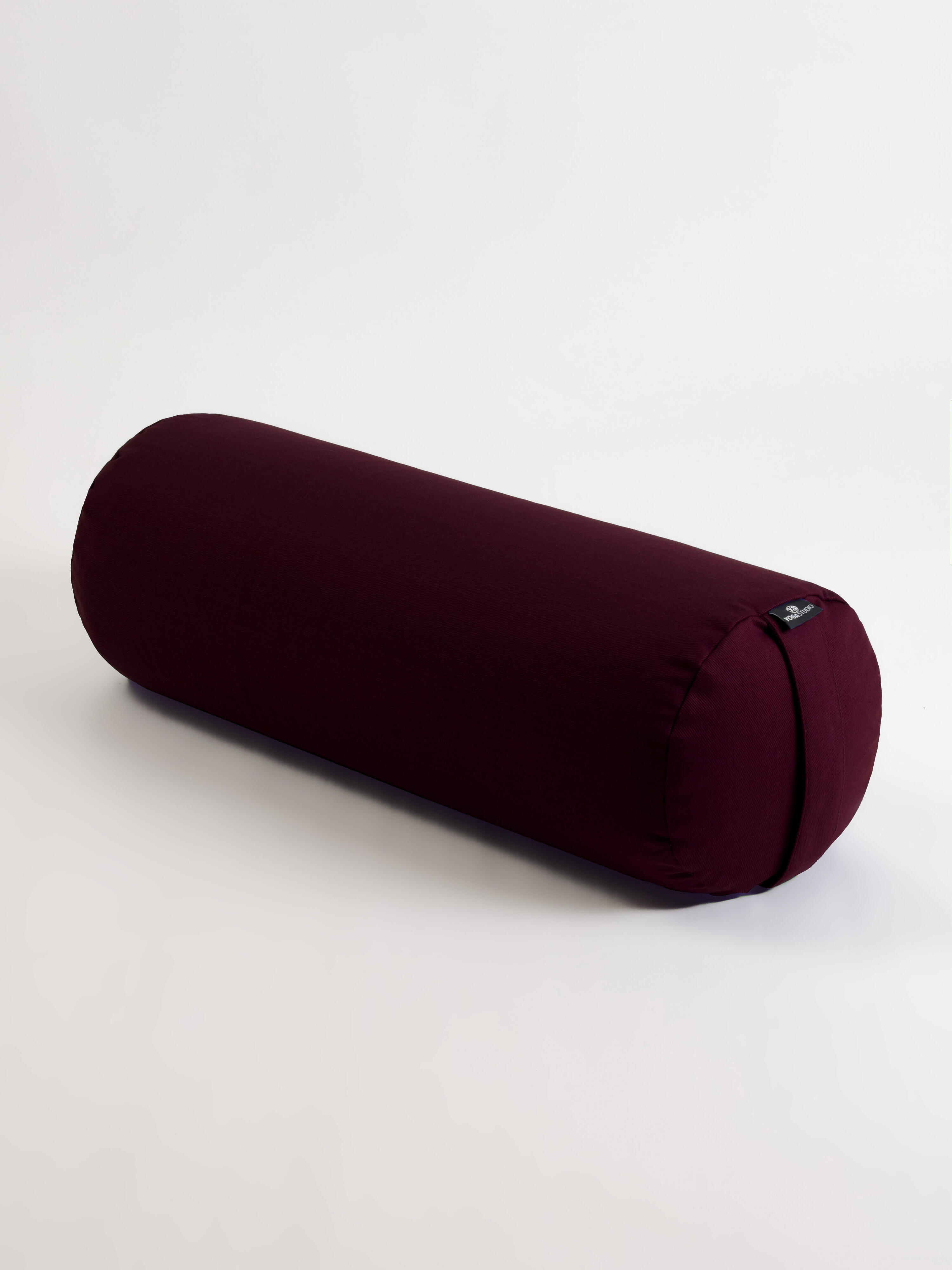 Yoga Studio Organic Buckwheat Lotus Bolster - Burgundy 2/5