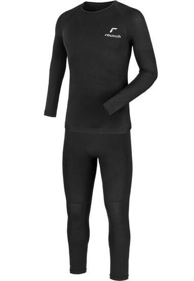 Reusch Completo Calzamaglia e Maglia termica nero
